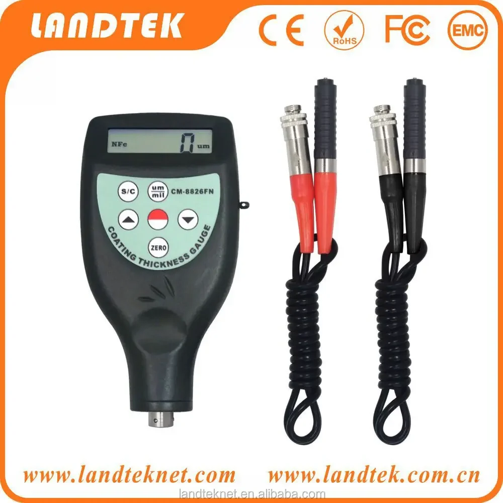 Manufacturer LANDTEK Paint Coating Thickness Gauge CM-8826FN 1250 micron