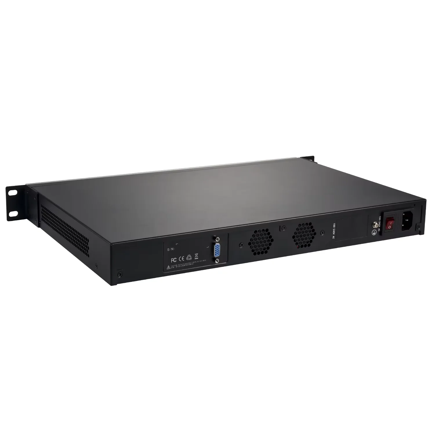 Topton 1U Rack Firewall Intel Core i5-4300M 8/6x 2.5G LAN MSATA 2x10G SFP+M.2 SATA 2xSATA Mini PC VPN Gateway Home NAS Serve