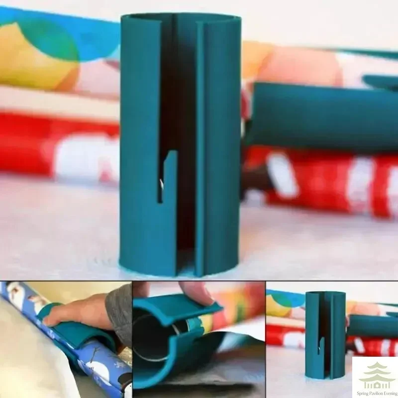 1 Stück Tragbare Mini-Papierschneidemaschine Weihnachtsverpackung Papierschneidemesser Geschenkpapier-Schneider – Detail 2