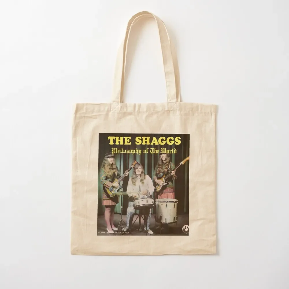 The Shaggs Band Shirt| Philosophy Of The World Concert Tee Tote Bag the tote bag custom fabric bag