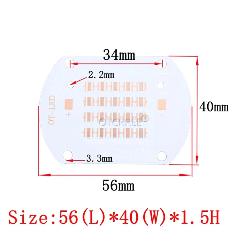 XPE/XTE/XPG/XPL/XML led Cooper PCB Board Led Heatsink Thermal Separation Led Lamp Lase can use for 10W-100W