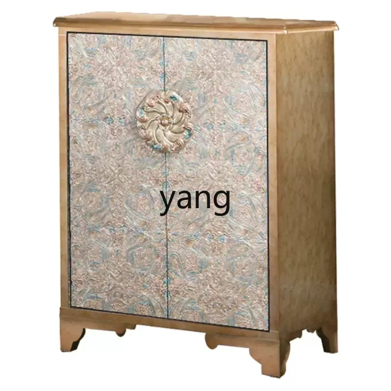 

xyy neoclassical entrance shoe cabinet integrated light luxury partition cabinet