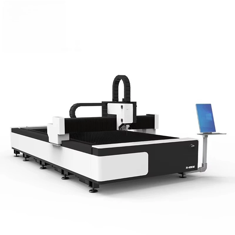 Tuosheng 1500w 3000w Cnc Industrial Cutter 1530 4020 Raycus High Speed Automatic Metal  Cutting Machine