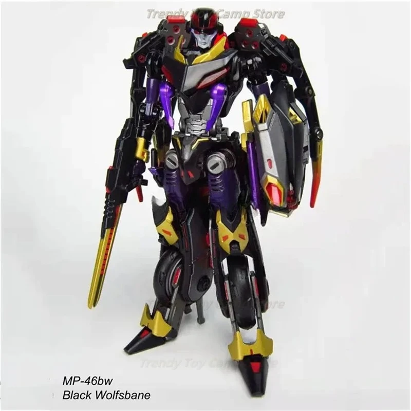 [จัดส่งตลอด 24 ชั่วโมง] หุ่นยนต์ Brinquedos รูปการกระทํา, การเปลี่ยนแปลงพลังเวทย์มนตร์, Blackarachnia Black Wolfsword, MP-46BW,