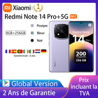 Xiaomi Redmi Note 14 Pro Plus 5G, NFC, Snapdragon®7s Gen 3, screen AMOLED 1,5K of inches, 120Hz, camera 200 MP, battery 5110 mAh，Charger Not Included