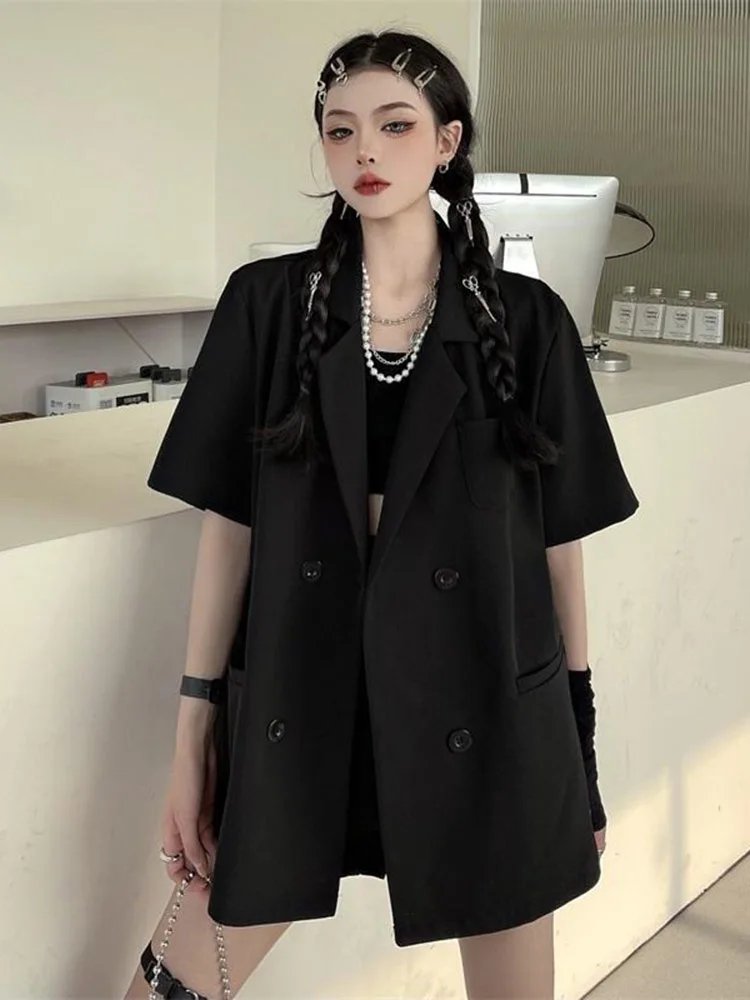 حجم كبير 300 Pou ort Sve بدلة Jaet المرأة الصيف تصميم فضفاض بلا دعوى ملابس خارجية للنساء حجم كبير مريح صالح