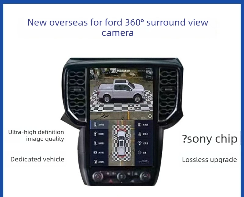For Ford Ranger Everest Raptor 3D 360° Panoramic Dash Cam HD Night Vision Parking Camera System