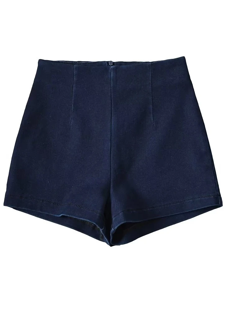 Summer High-Waist Slim-Fit Short Shorts Thin Elastic Bodycon Hot Pants American Internet Celebrity Denim Shorts Women's Fashion