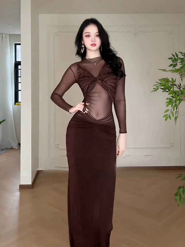 

XZY Sexy plus Size Women's Dr See tough Me Splice Long Skirt High Waist Pleated Polyester Fiber Winter Faion Dr