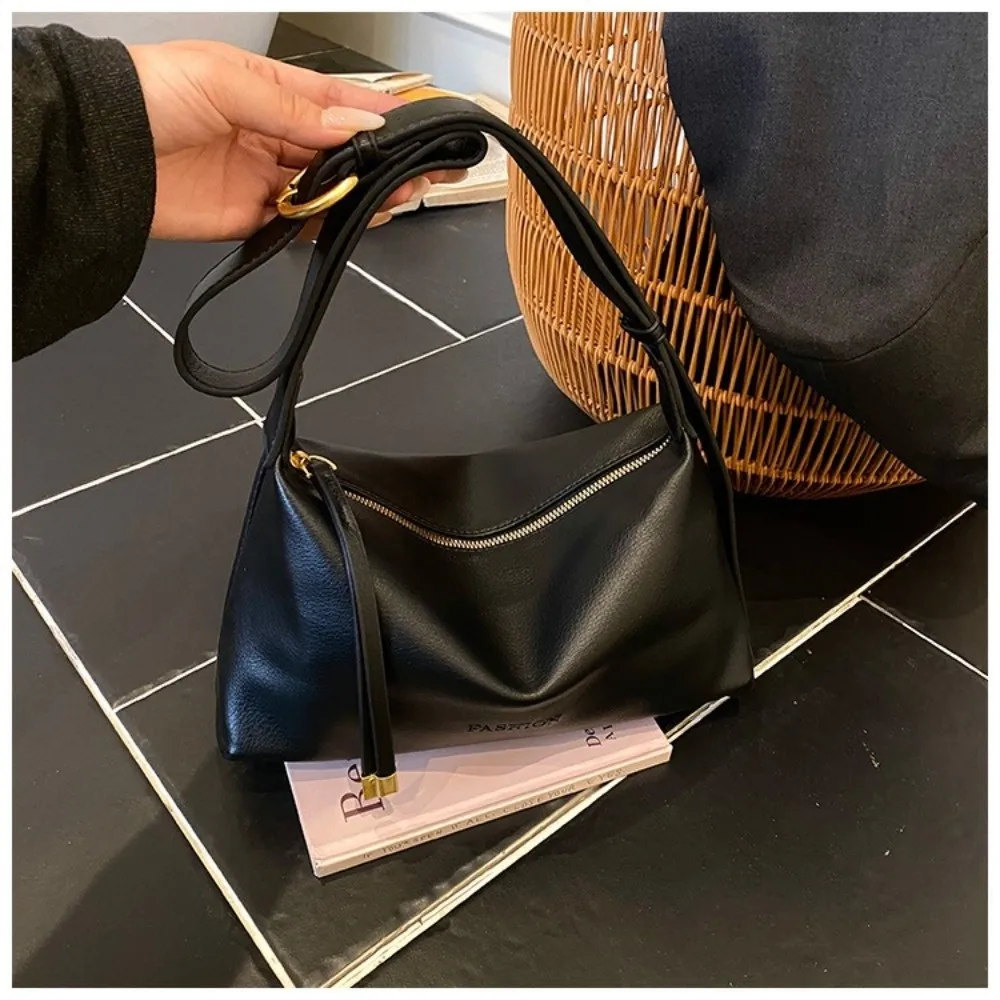 Trendige PU-Leder Damen Umhängetasche Lässige Große Kapazität Dumpling-Tasche Retro Vielseitige Unterarmtasche für den Täglichen Gebrauch – Detail 16
