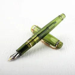 Jinhao 82 Fountain Pen Acrylic EF/F/M/Bent Nib Golden Trim with Converter Writing Pen