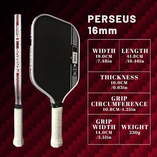 Imagen 2 del producto Pala de Pickleball Profesional 2026, Fibra de Carbono T700, Raqueta Aprobada por la USAPA con Núcleo de Panal de Abeja, Ancho de 16 mm, para Deportes y Fitness