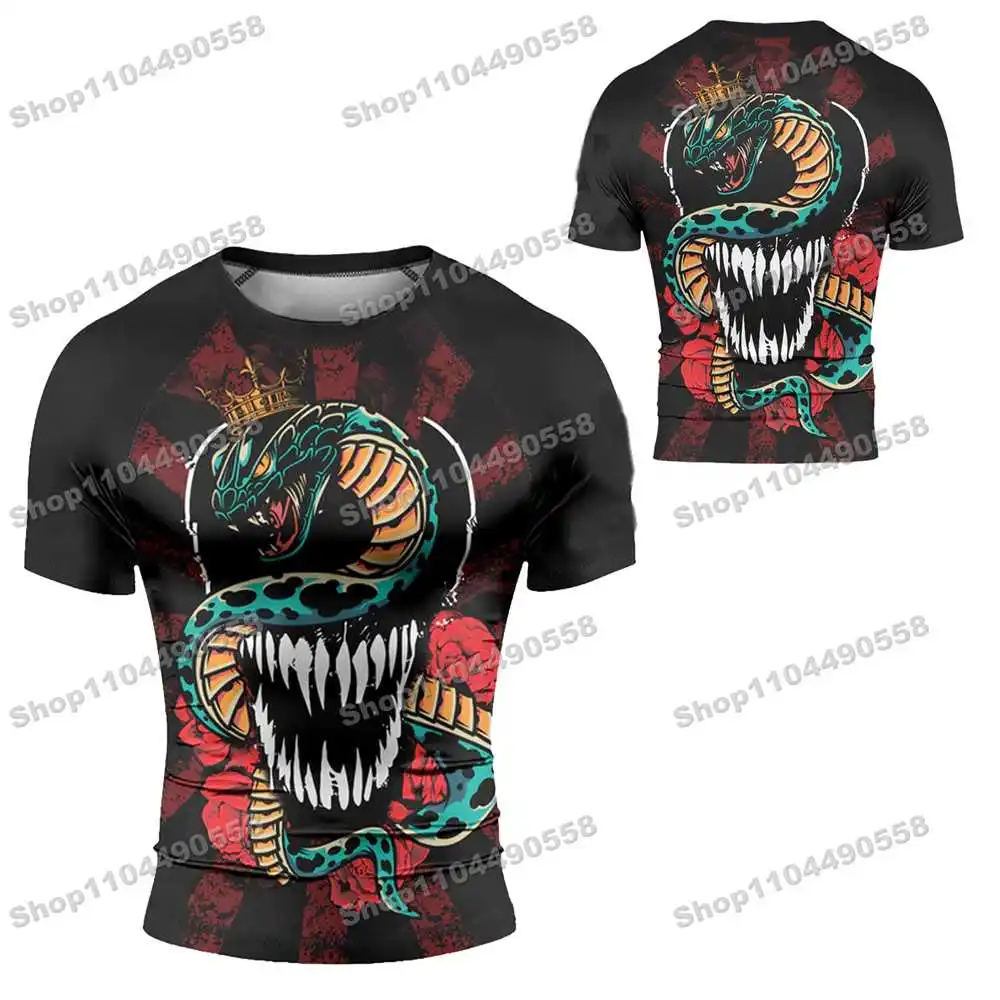 N297th Kinds Of Newly Rash Guards Surfing Beach T-Shirts Swimwear Diving Gym Short sleeves MMA BJJ Men Jiu Jitsu Fitness Sets