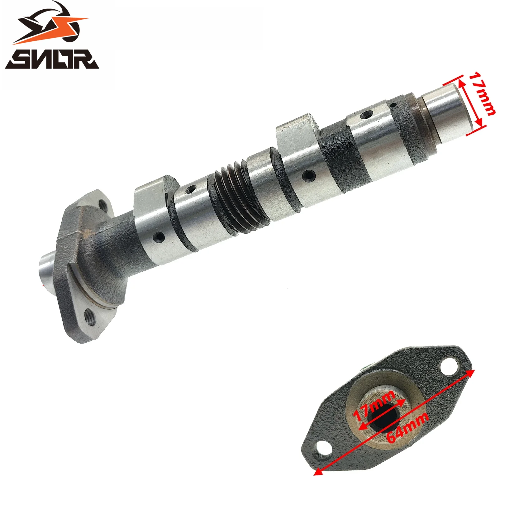 Eixo de Comando de Válvulas SNOR para Motocicletas HONDA XLR250 XLR XL250R XL 250R 86-91 XR250 XR 250 L 86-96 Peças de Motor 14100-KR6-000