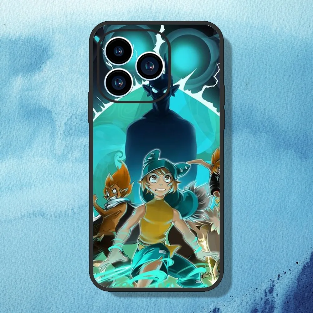 W-Wakfu Game Phone Case For iPhone 11 12 13 14 15 Mini Pro Max Plus 8 xr xs Black Shell