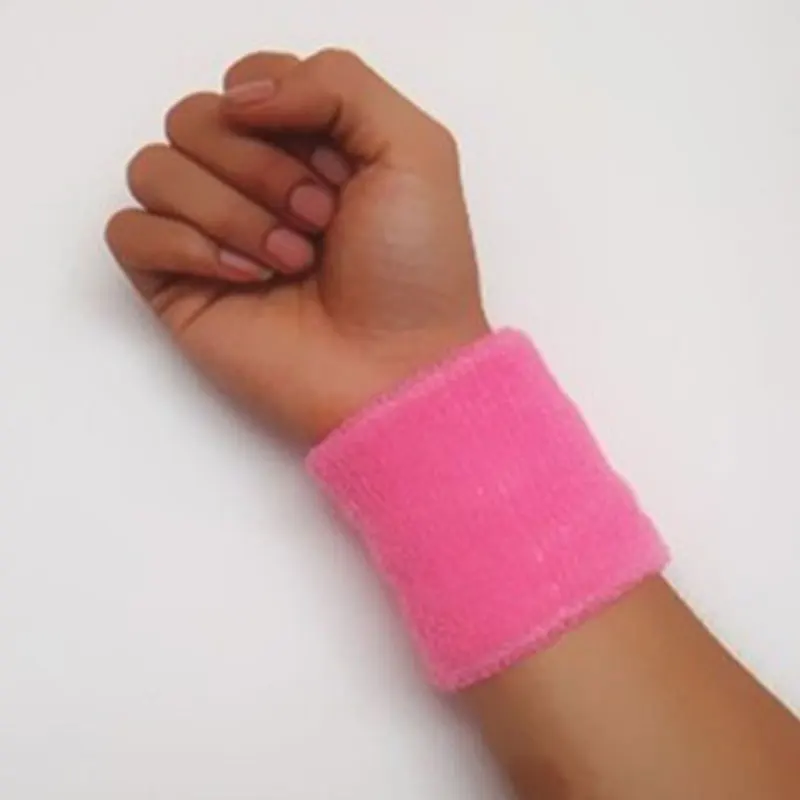 Pulseira de algodão para ginástica, Pulseira esportiva, Punho de toalha de suor, Protetor de tênis, Fitness Running Sweatband