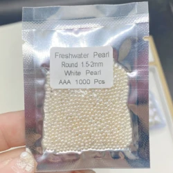 1.5-2mm Natural Mini Pearl Freshwater Pearls Wholesale 3A Quality No Hole Loose Beads for DIY Women Elegant Jewelry Making