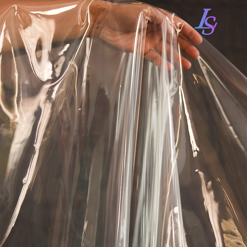 Transparent TPU Material Fabric Waterproof Raincoat Film Wrapped Plastic Wholesale Cloth Per Meter Apparel Sewing Diy