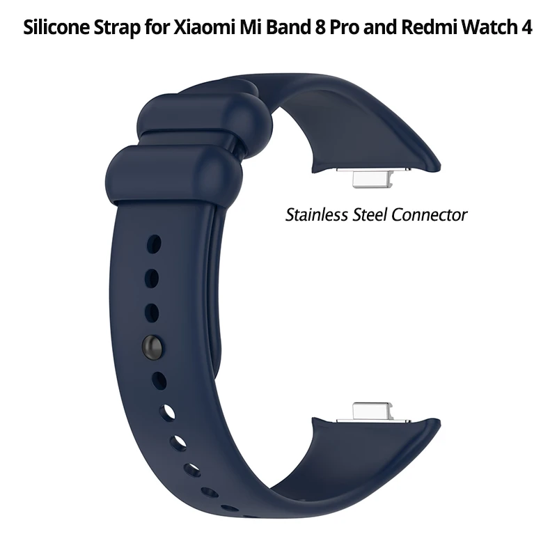 1 Pack Silicone Strap for Xiaomi Mi Band 8 Pro/9 Pro Bracelet Wrist Strap for Redmi Watch 4 Wristband Watch Straps Accessories