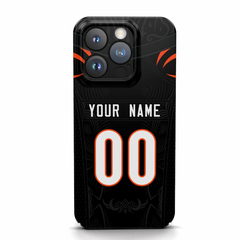 Cincinnati Custom Cover Case Print Name Number Jerseys Games Football For Iphone 16 15 14 Pro Max 13 12 11 Mini X Xs Xr 7 8 Plus