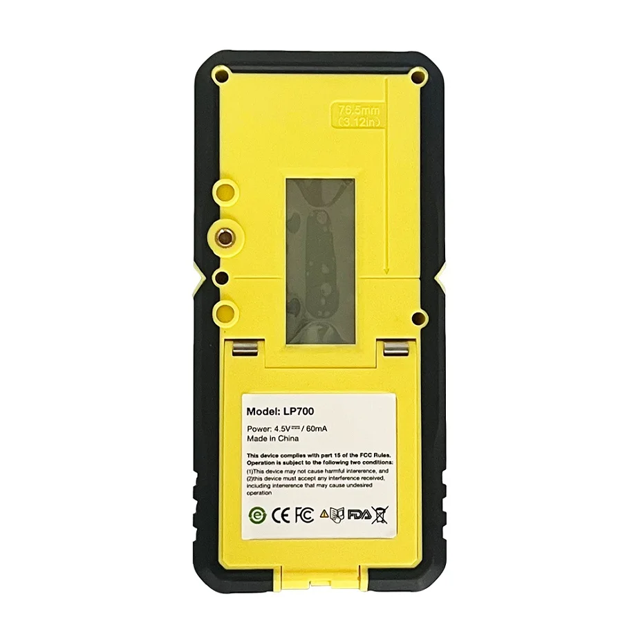 Heipoe LP700G Receptor de dígitos de geoplano de nivel láser giratorio/Detector de dígitos de nivel láser verde giratorio para exteriores con abrazadera