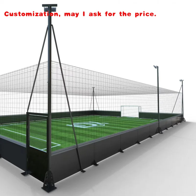 

custom.2025 Wholesales Stadium Fence Soccer Cage Sport Court Basketball Soccer Tennis Composite Board Fence