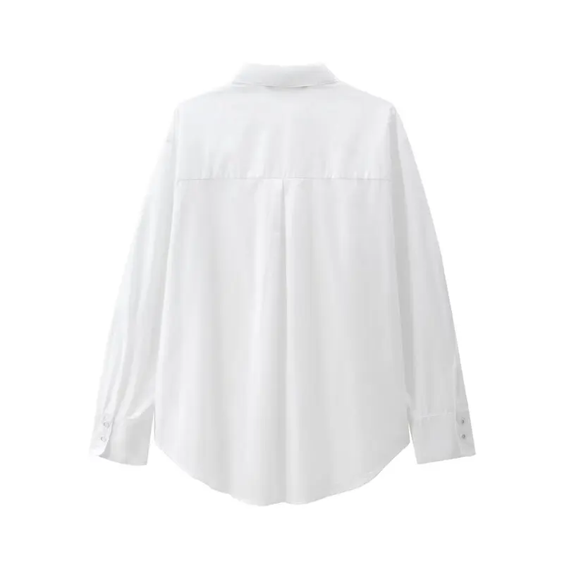 Csas de manga larga con cuello vuelto decoradas con flores texturizadas, blusa hoada a la moda para otoño e invierno, re...