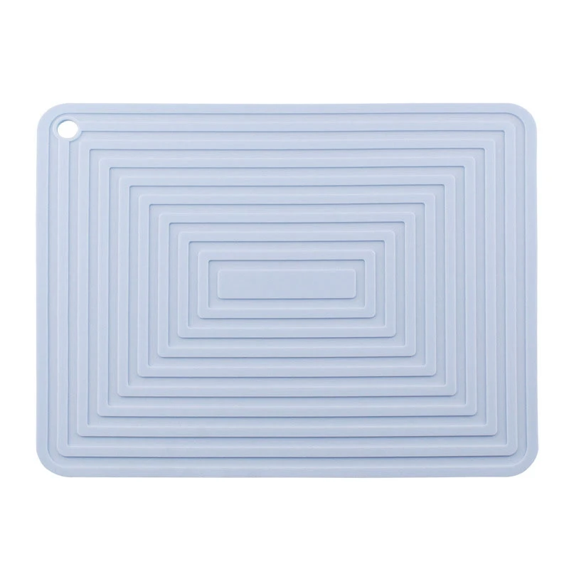 SEWS-Large Silicone Pot Holder Square Thick Heat Insulation Pad Non-Slip Corrugated Kitchen Table Mat