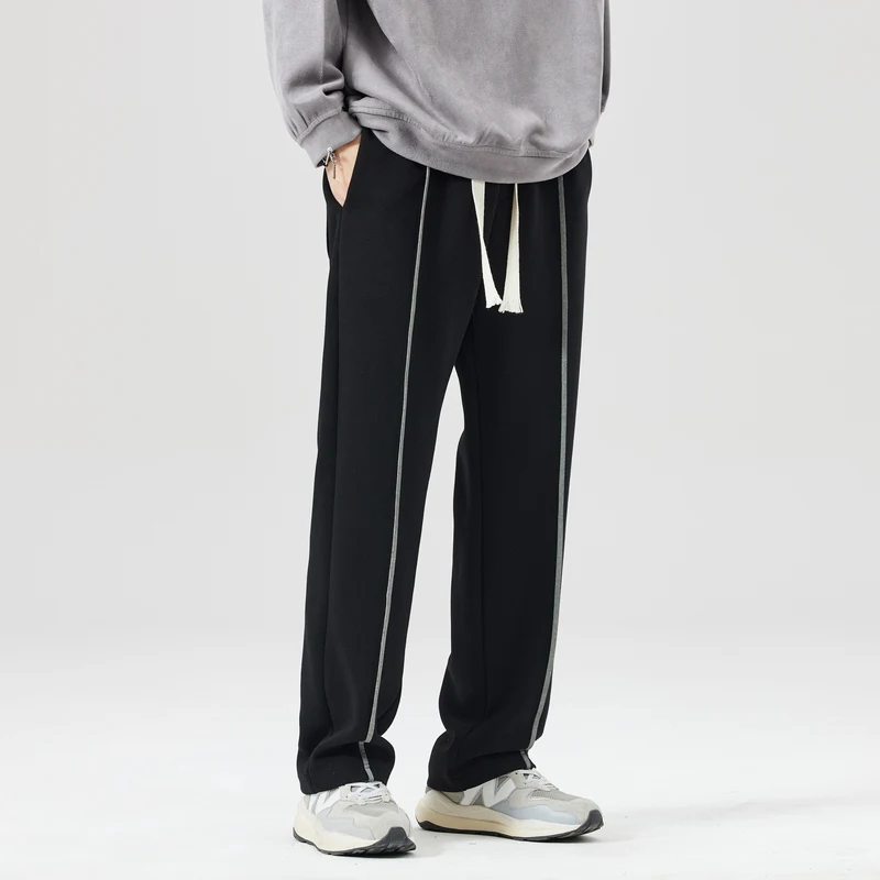 Pantaloni della tuta da jogging da uomo CAAYU moda Hip Hop giapponese Streetwear con coulisse pantaloni larghi Casual da uomo pantaloni larghi da