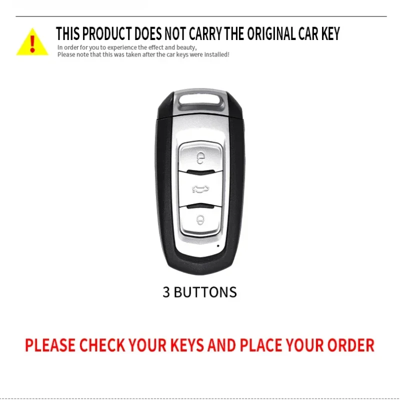 for Geely Atlas Coolray Boyue ICON Proton X70 Emgrand X7 X1 X3 X6 S1 GS GL 3 Bottons Metal Car Key Cover Fob Case Shell