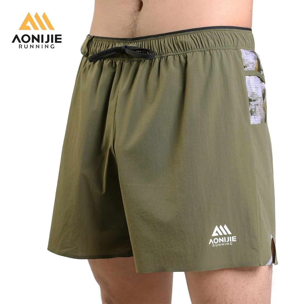AONIJIE FM5259 Men Women Sport Shorts All-round Storage Moisture-Wicking Lightweight Breathable for Running Trail Daily Training