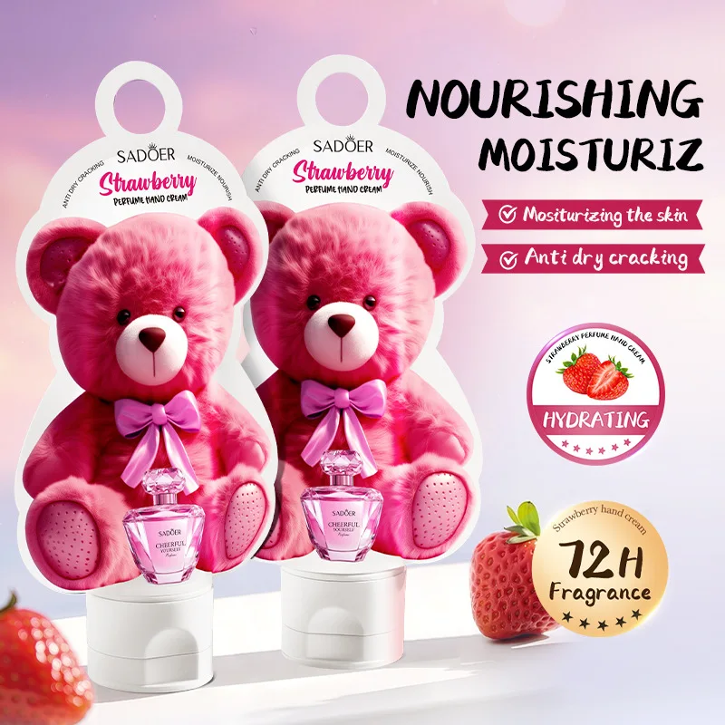 

Strawberry Fragrance Hand Cream 55g Hydrating Moisturizing Anti Dry Cracking Hand Cream Brighting Skin Repair Reduce Old Skin