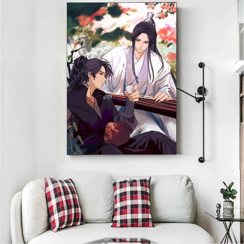 Chinese Anime Mo Dao Zu Shi Wei Wuxian/Lan Wangji BL Anime Manga Canvas Posters Painting Prints Wall Art Home Decor Picture