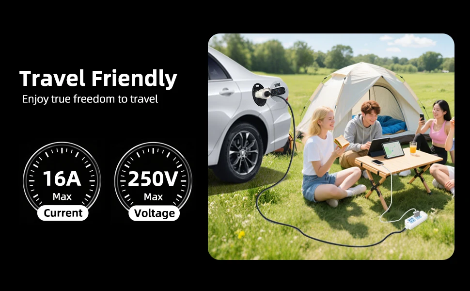 EVqiaoyi Typ 2 V2L Entladegerät 16A mit australischem Steckeradapter für BYD, Chery, Tiggo, Geely EX5, Hyundai, Jaecoo J7, Omoda, Renault – Detail 2