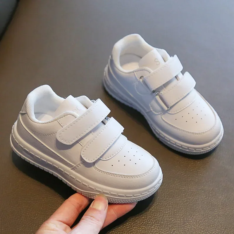 Children White School Tennis Shoes Fashion Breathable Non-slip Sports Shoes for Girls Versatile Kids Causal Boy Running Sneakers