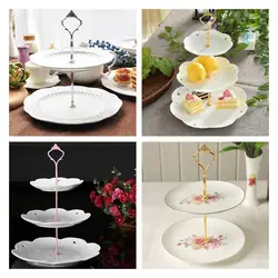 HOT Crown Design Cake Stand (Plate Not Included) 3 Layers Wedding Cake Plate Stand Fruits Placed Tool Baking Pastry Decor Supply