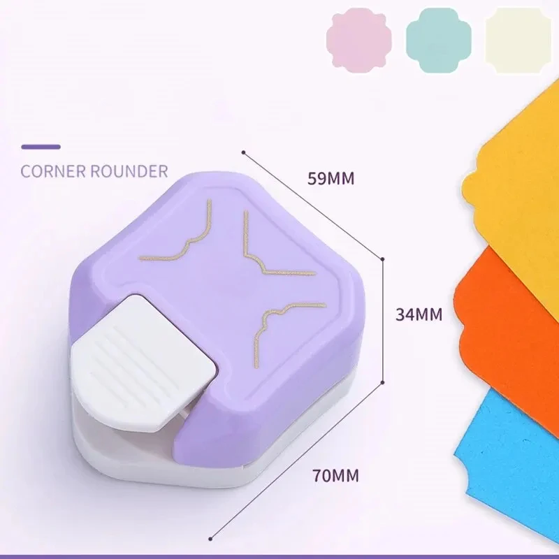 Three-in-one Multi-angle Round Corner Devices Edge Press New Paper Cut Round Corner Embossing Device Manual Diy Round Cutter image 3