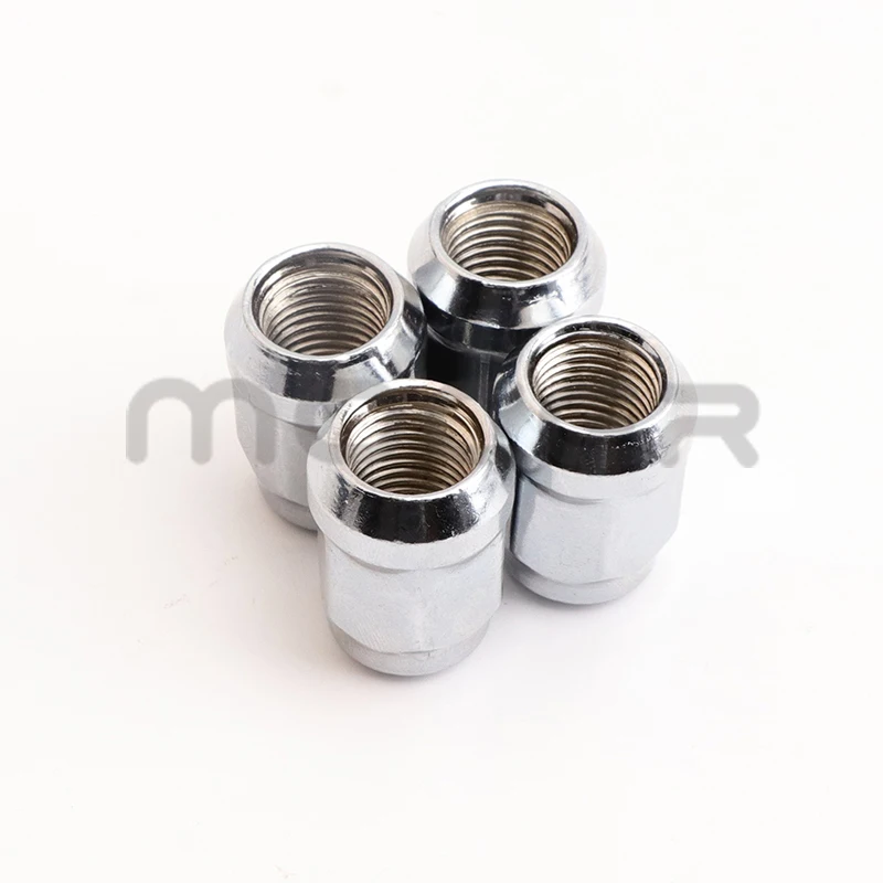 4Pcs M10 M14 Chrome Wheel Hub Nut Fit for ATV Quad Dirt Bike UTV Buggy 4 Wheel Motorcycle Go Kart Aluminum Rim Wheel Accessories