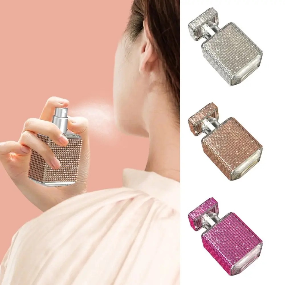 

30ml Glass Perfume Bottle Luxury Portable Shiny Spray Jars Storage Jar with Spray Pump Travel Spray Bottle Liquid Container