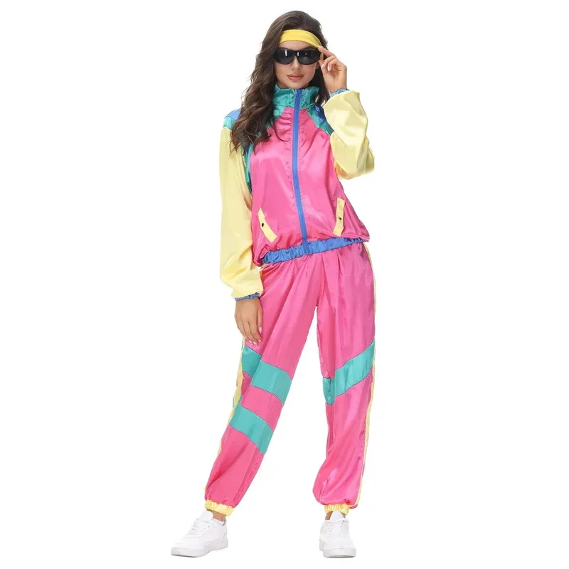 Paare Hippie Kostüme für Frauen Männlich Vintage 70er 80er Rock Disco Cosplay Outfits Karneval Halloween Party Fantasia Dress Up oo1