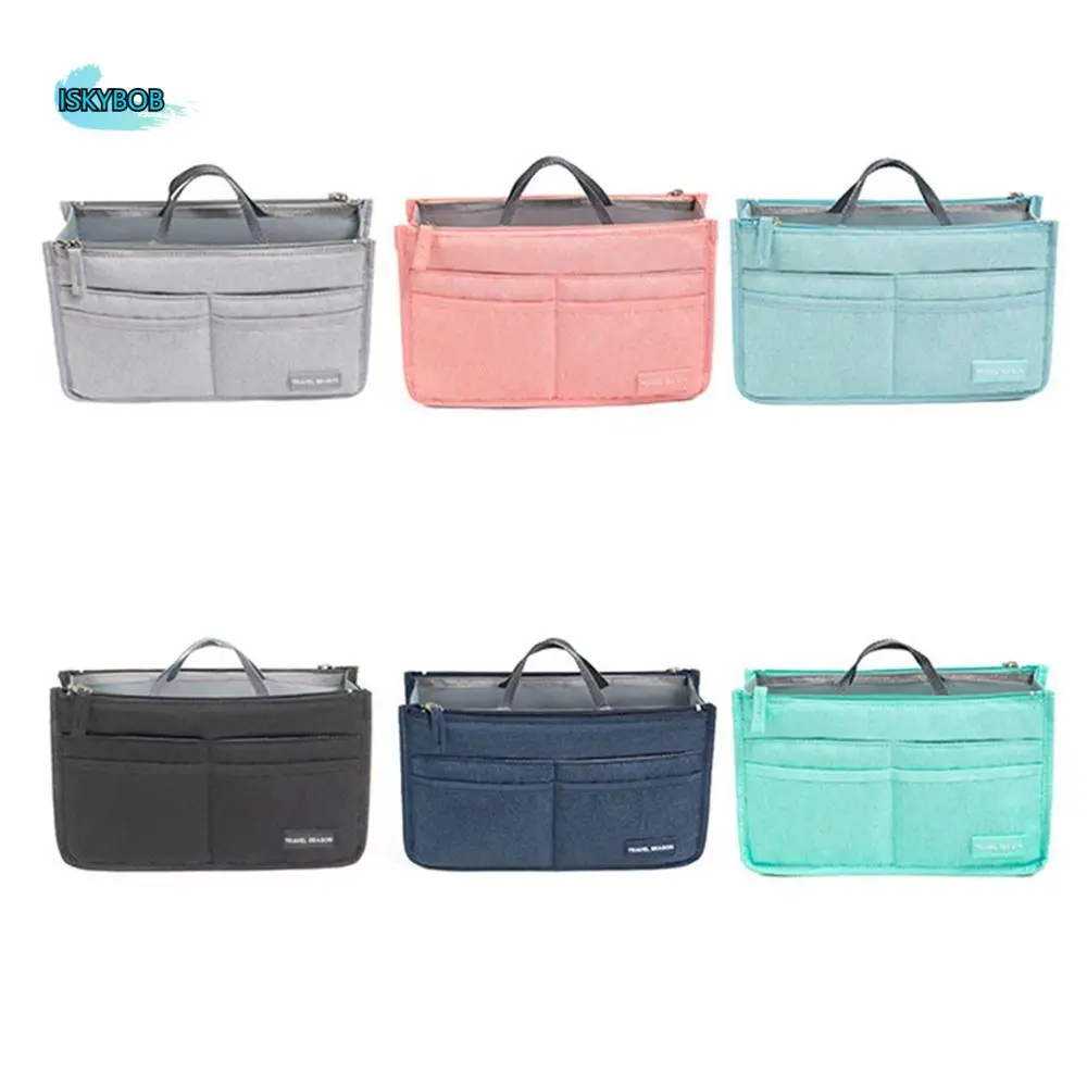 

Portable Travel Toiletry Bag Waterproof Double Zipper Ladies Makeup Bag Liner Bag Large Capacity Cosmetic Bag Pouch