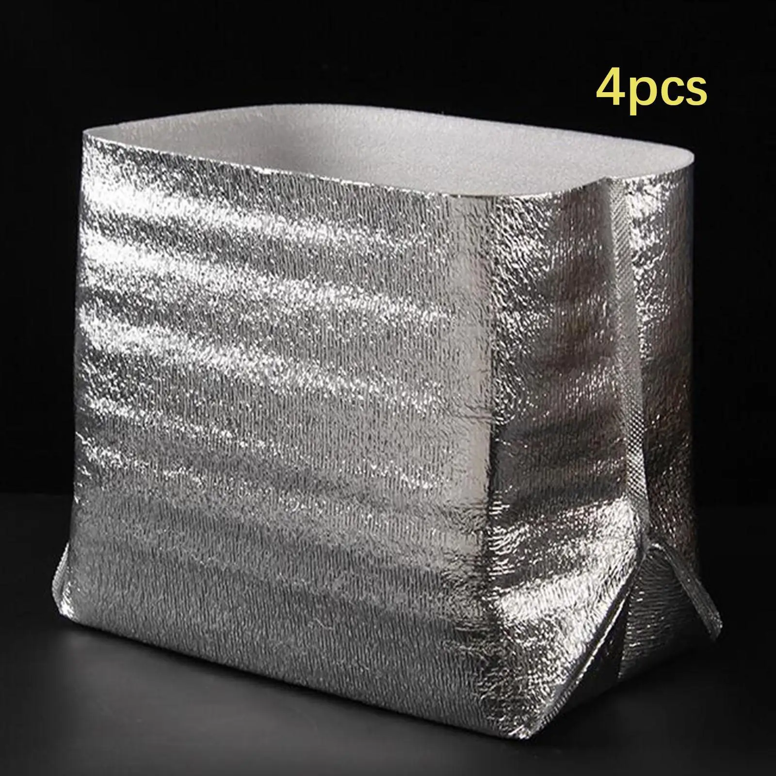 4x Foil Insulation Bags Self- Seal Metalized Box Liners Large Foil Pouch Liners