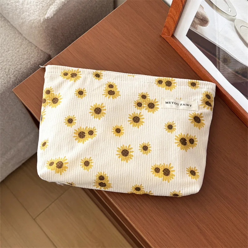 Bolsa organizadora girasoles en pana para gatos y perros - imagen 3