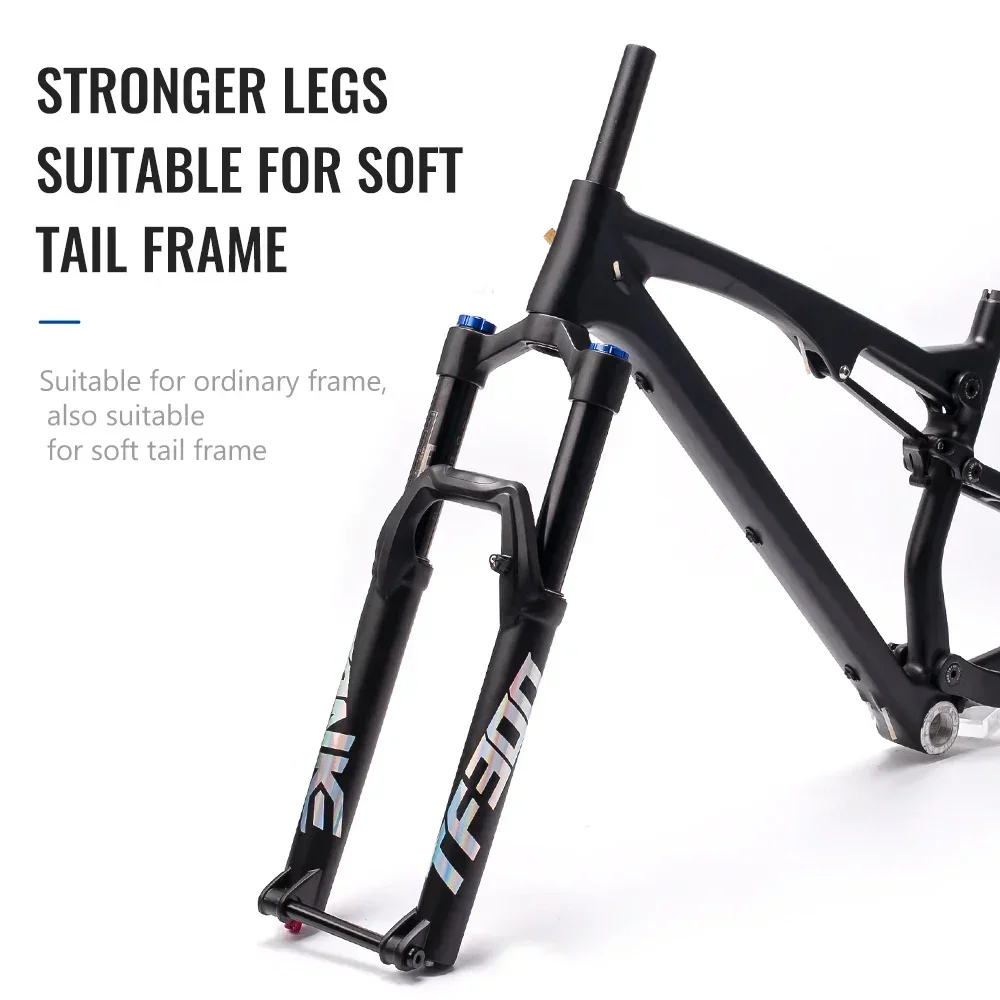 TANKE MTB shock absorption front fork aluminum alloy air oil suspension 27.5 29inch Bike Fork tapered tube boost 36mm TUBE 160mm