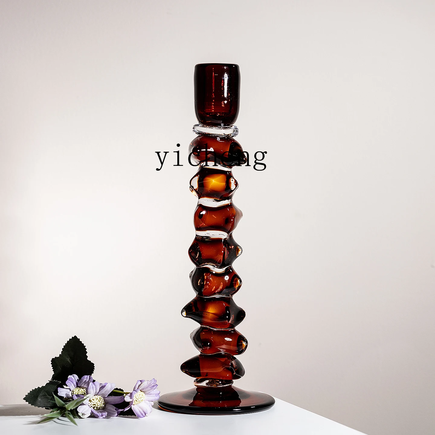 FY glazed candlestick ornament home living room desktop soft decoration jewelry