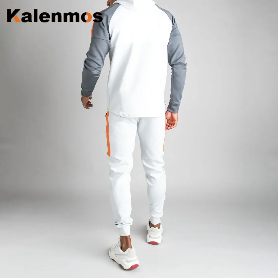 Tracksuit 남자 조깅 양털 고딕 세트 봄 긴 소매 펑크 까마귀 정장 가을 스포츠 바지 고딕 땀 고스 두 조각 세트