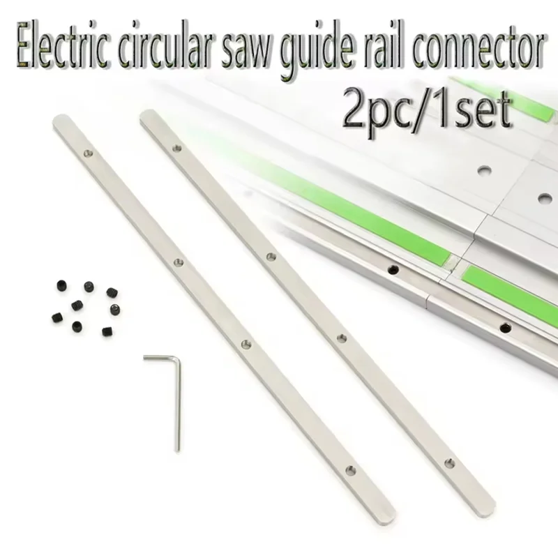 

ABFI Wooden Board Cutting Track Saw Guide Rail Connector Replacement Set Compatible For Multiple Style Guide Rail Connectors