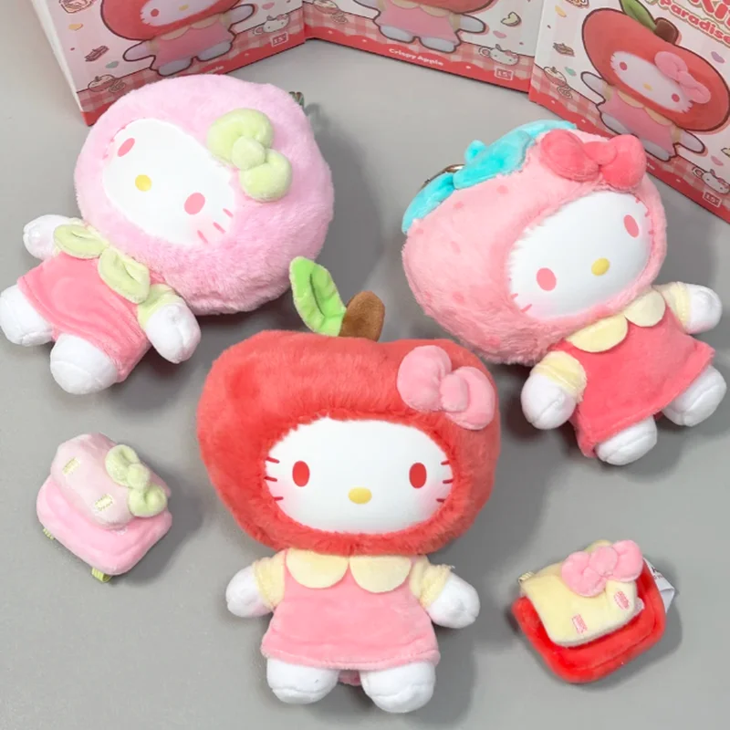 

Genuine Hellokitty Fruity Paradise Series Vinyl Plush Blind Box Kawaii Bag Pendant Ornament Mystery Box Trendy Toys Girl'S Gift