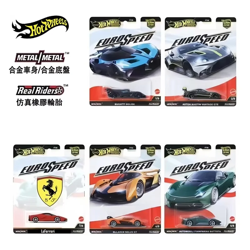 

New Mattel Hot Wheels Model Car 1/64 Car Culture L Case Eurospeed Set Die-Cast Model Collection Alloy Car Toy Birthday Gift