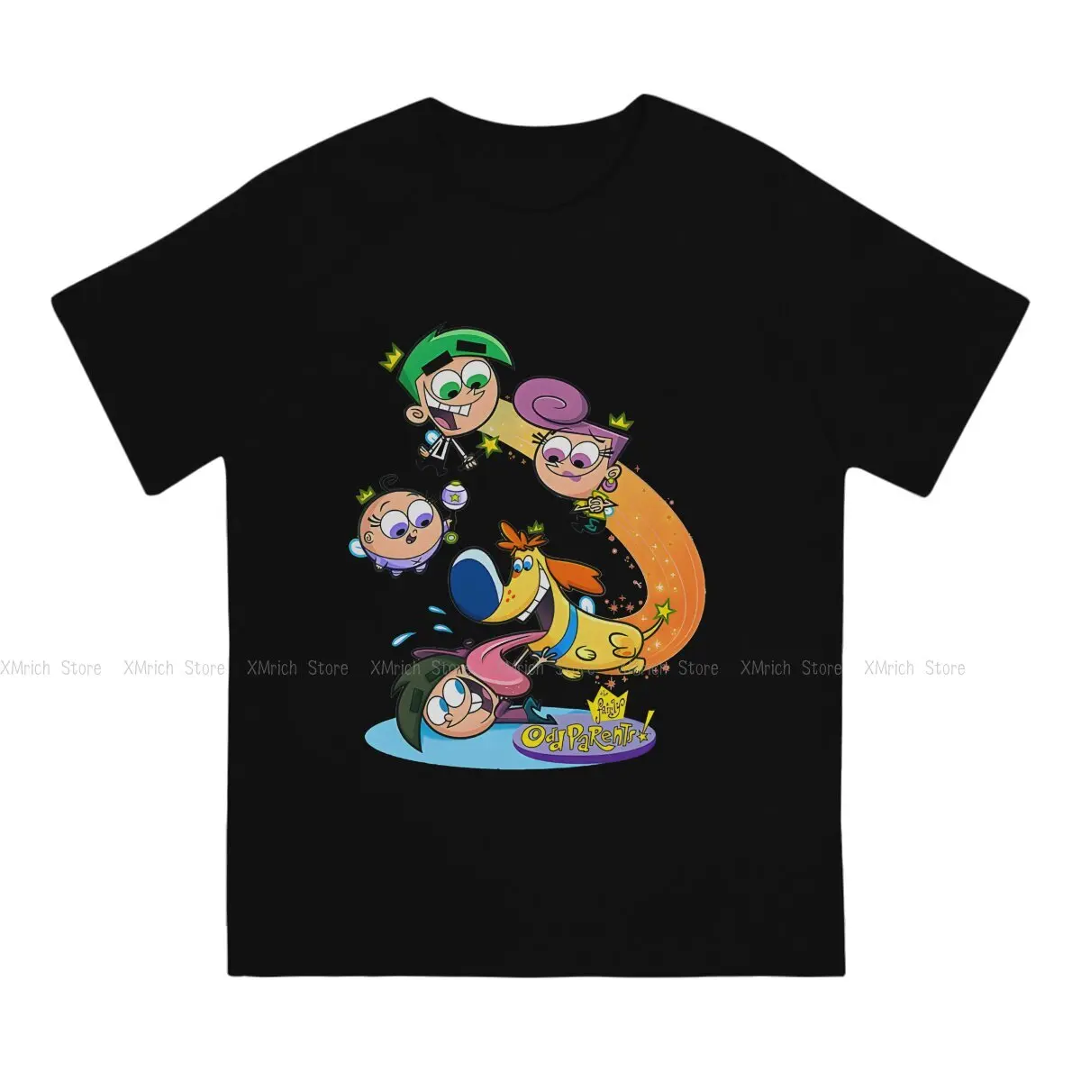 Fly up Men T Shirt The Fairly Oddparents Vintage Tee Shirt Short Sleeve Crewneck T-Shirts 100% Cotton Original Clothes